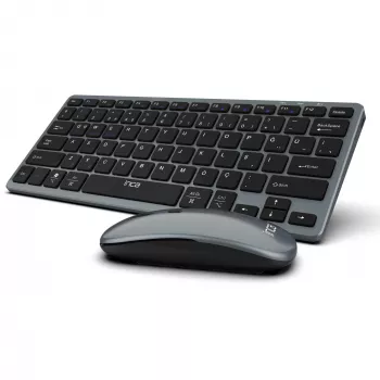 Conjunto de teclado e rato sem fios INCA IBK-572BT, cinzento