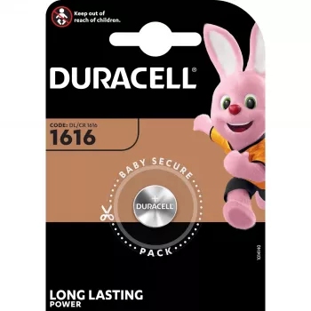 Pilha descartável de lítio Duracell CR1616 3V