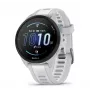 Smartwatch GARMIN Forerunner 165 — GPS, AMOLED 1,2 polegadas, 4 GB, 5 ATM, 11 dias de bateria, Caixa cinzenta, Bracelete branca