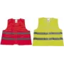 Colete de segurança IWH 540313, poliéster fluorescente de alta visibilidade, amarelo, vestuário de proteção sem mangas