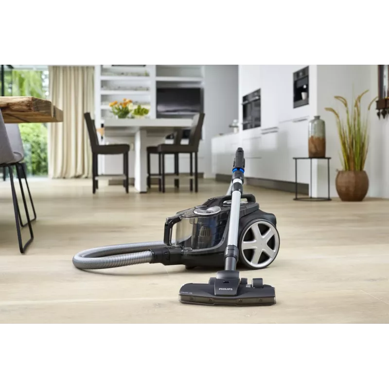 Aspirador vertical Philips PowerPro Expert FC9747/09 — 900 W, 2 l sem saco, HEPA, preto