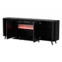 Cómoda Cama Meble Volare 200 x 39 x 75 cm, preto / San Sebastian, aglomerado