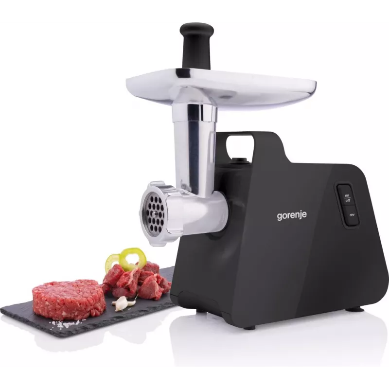 Picadora de carne Gorenje | MG2001SB | preto/aço inoxidável | 2000 W | Número de velocidades 1 | Capacidade (kg/min) 2,6