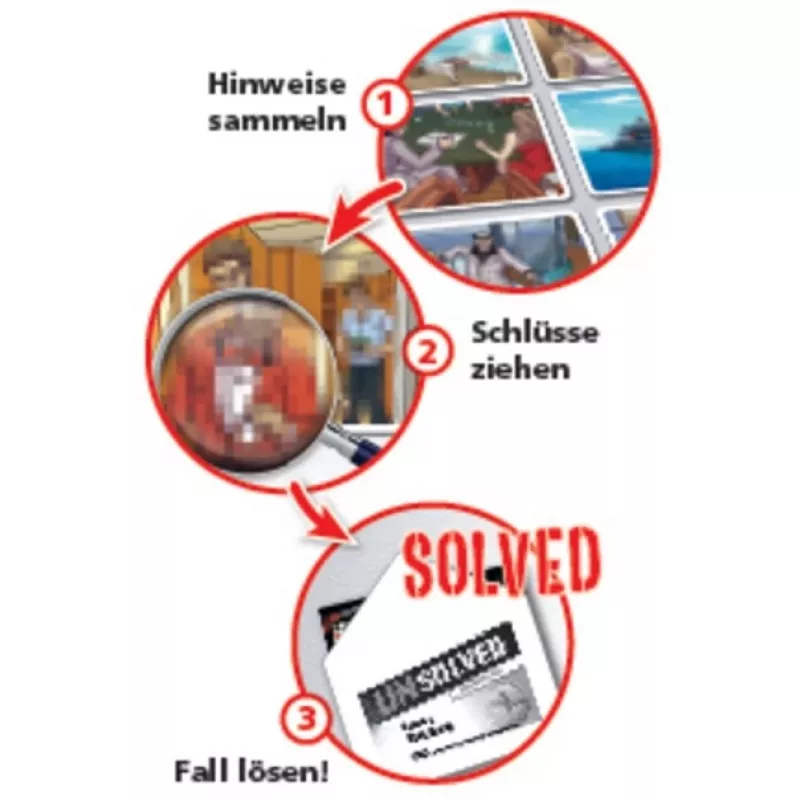 Unsolved - Tod to der Jacht, jogo de puzzle