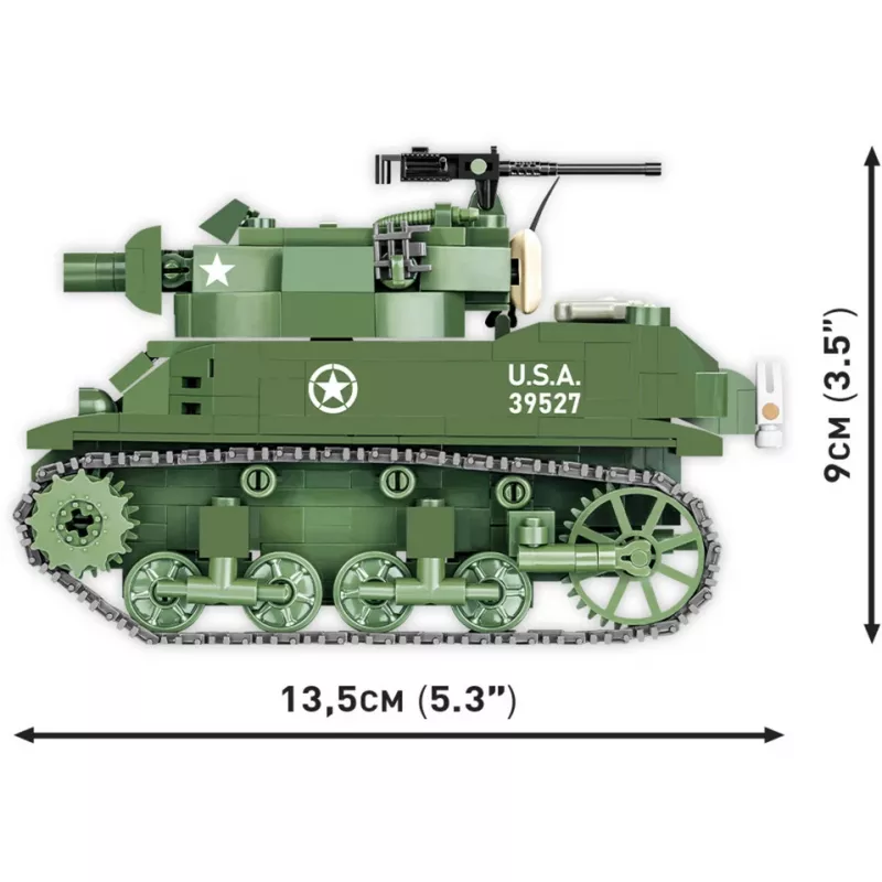 Blocos de construção COBI H.M.C M8 Scott 525 peças Segunda Guerra Mundial