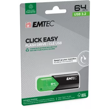 Pen USB Emtec 64GB USB Type-A 3.2 Gen 1 Click Easy