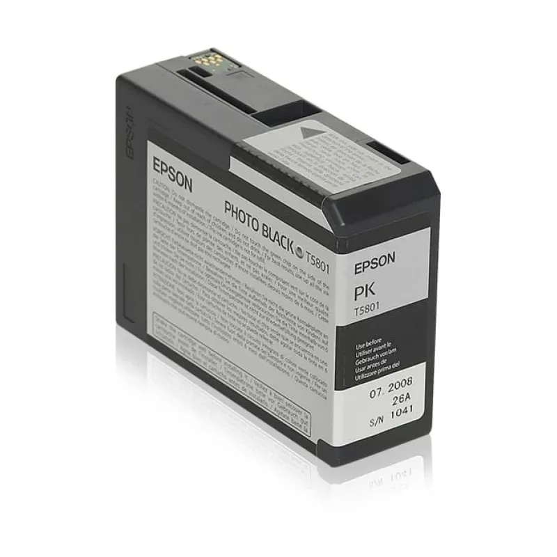 Epson T5801 (T580100) cartucho de tinta preto fotográfico, 80 ml