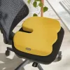 Almofada de assento Leitz Ergo Cosy, almofada de assento, universal, amarelo, cunha, cor única, fecho de correr