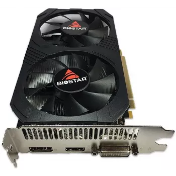 Placa gráfica BIOSTAR Radeon RX 560 4 GB GDDR5, 128 bits, PCIe 3.0, 1275/1175 MHz, HDMI+DP+DVI