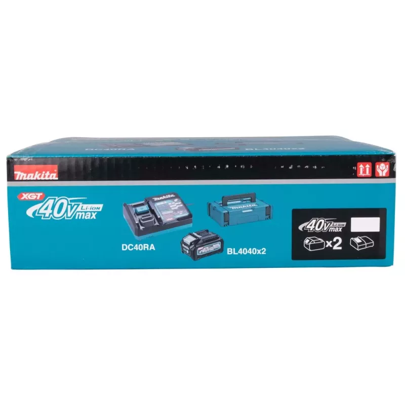 Conjunto de bateria e carregador Makita XGT