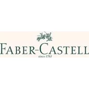 Esferográfica Faber-Castell 147145 — rotativa retrátil, corpo azul, faixa decorativa cromada, 1 unidade