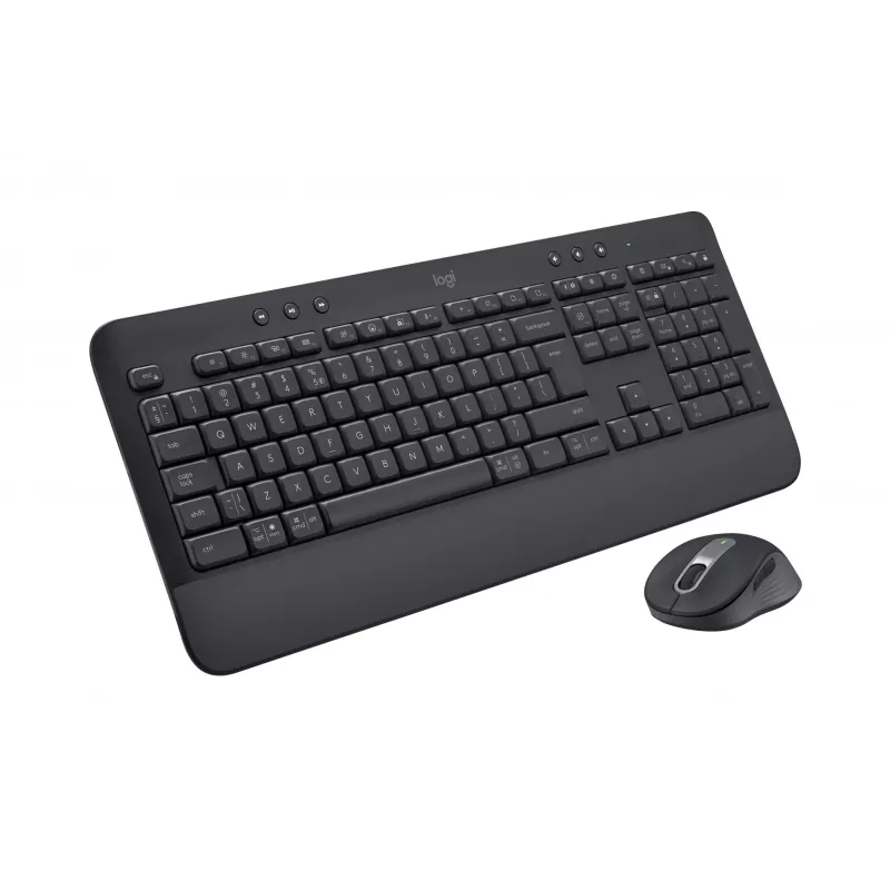 Logitech Signature MK650 for Business - Conjunto teclado e rato - Sem fios - 2,4 GHz, Bluetooth LE - QWERTY - Espanhol - Grafite