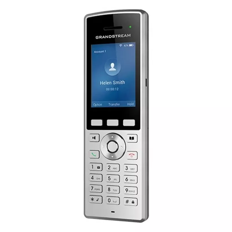 Grandstream Networks WP822 Telefone IP preto, prateado 2 linhas LCD Wi-Fi