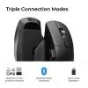 Rato Keychron M6 destro universal — ótico, RF sem fios + Bluetooth + USB-C, 30000 DPI, preto