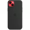 Capa de silicone Apple iPhone 14 Plus com MagSafe – Midnight