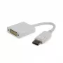 Adaptador de vídeo GEMBIRD DisplayPort para DVI 0,1 m, branco