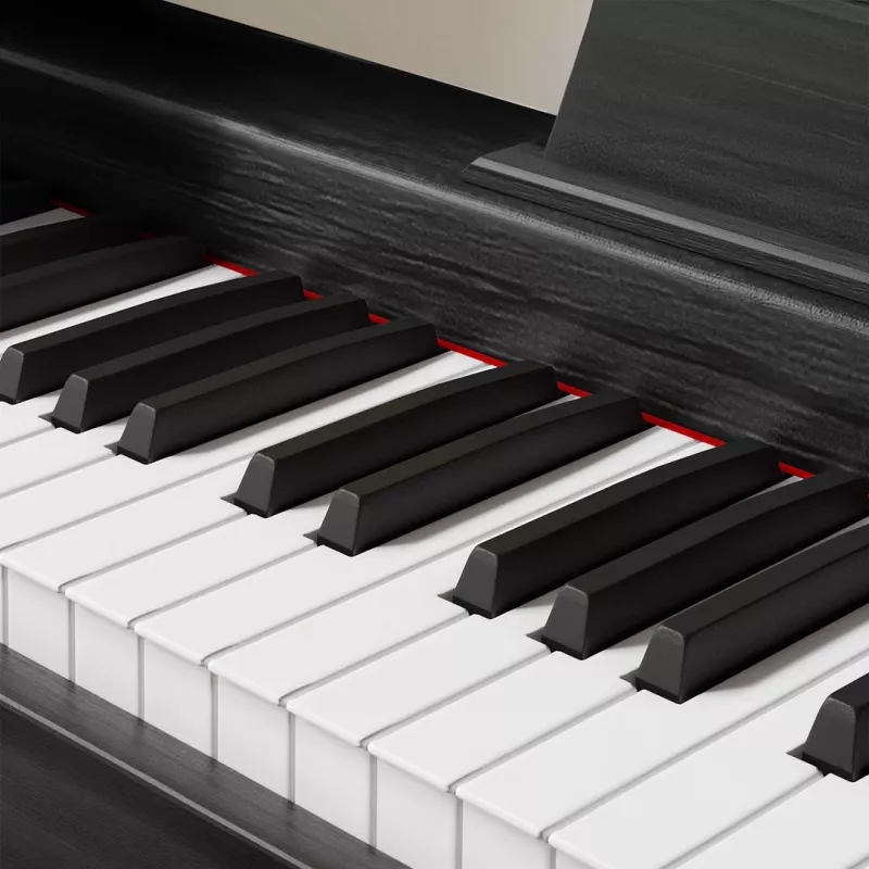 Piano digital Kruger & Matz KMDP-45-BK — teclado de 88 teclas com peso, preto mate