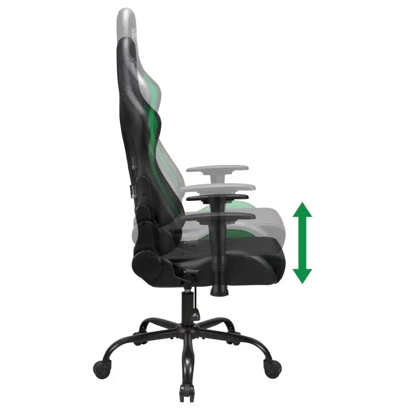 Cadeira de escritório Subsonic SA5609-H2 assento acolchoado encosto acolchoado preto vermelho
