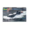 Maquete de navio em plástico REVELL U.S.S. Nautilus escala 1:305, kit 05184