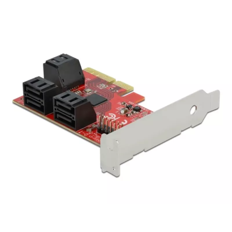 Placa SATA PCI Express x4 DeLOCK 6 portas fator de forma Low Profile