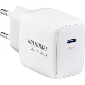 VOLTCRAFT UC-1XCX004 VC-13158215 Carregador USB para interiores Corrente de saída (máx.) 3 A 1 x USB Power Delivery (USB-PD) (VC-13158215)