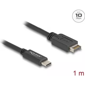 Cabo USB DeLOCK USB Type-E Key A 20 pinos ficha para ficha USB Type-C 1 m