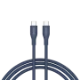 Cabo CANYON CC60SC10 C-C 60W 1m silicone azul-escuro