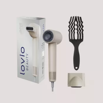 Secador de cabelo Lovio LVHD001BE com ionização AirFlow
