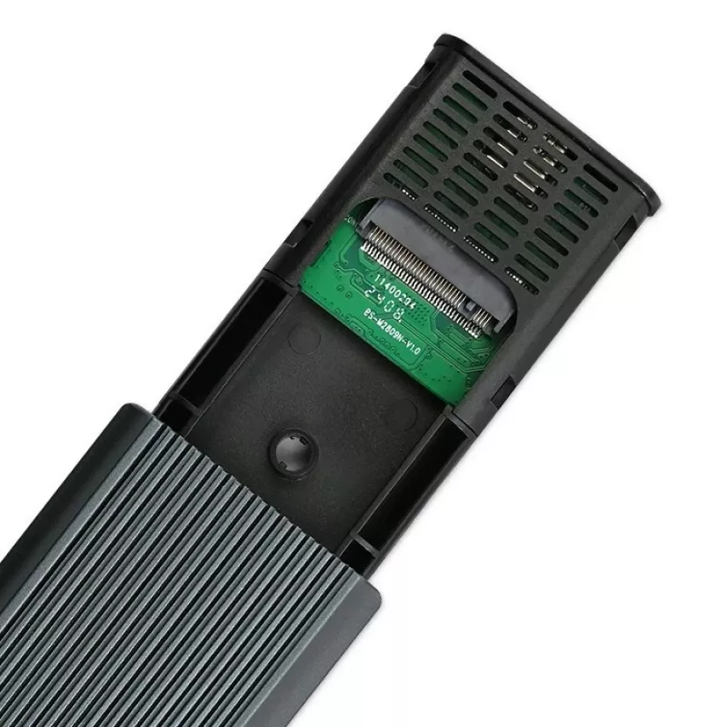 Caixa M.2 NVMe SSD QOLTEC 52630 – USB 3.1 Gen2 10Gb/s, para discos M.2 NVMe