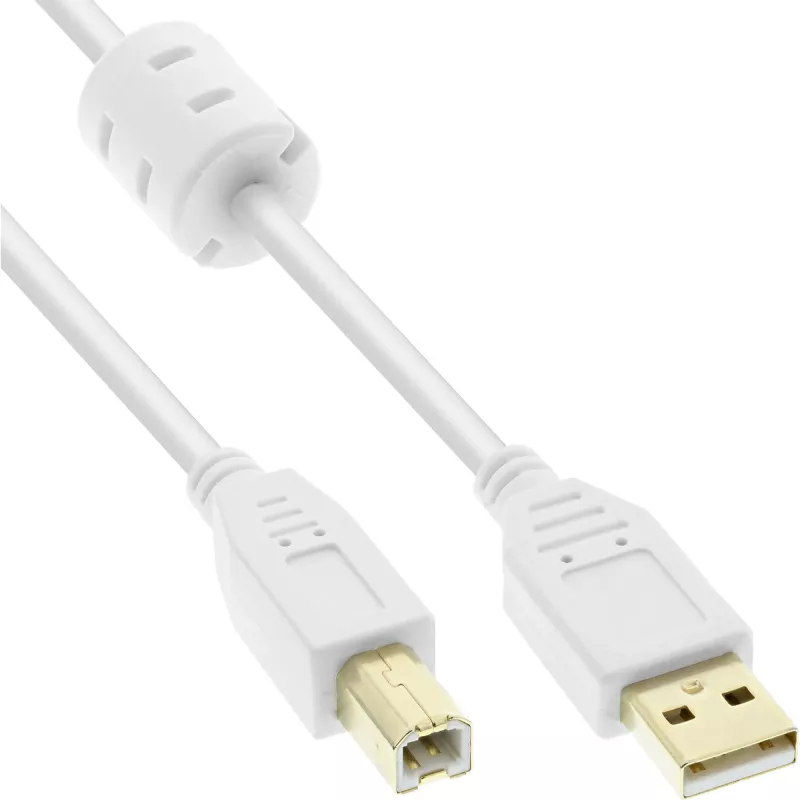 Cabo Microconnect USBAB2WF USB 2.0 2 m USB A USB B branco