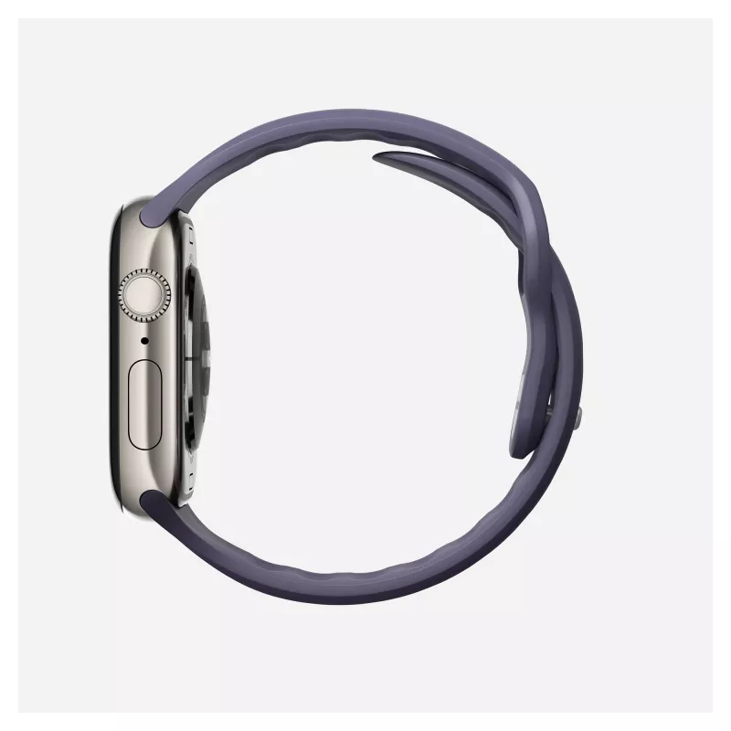 Pulseira Nomad Tempo Band lilás de borracha, compatível com smartwatch, 18 mm de largura, pulso 135–175 mm