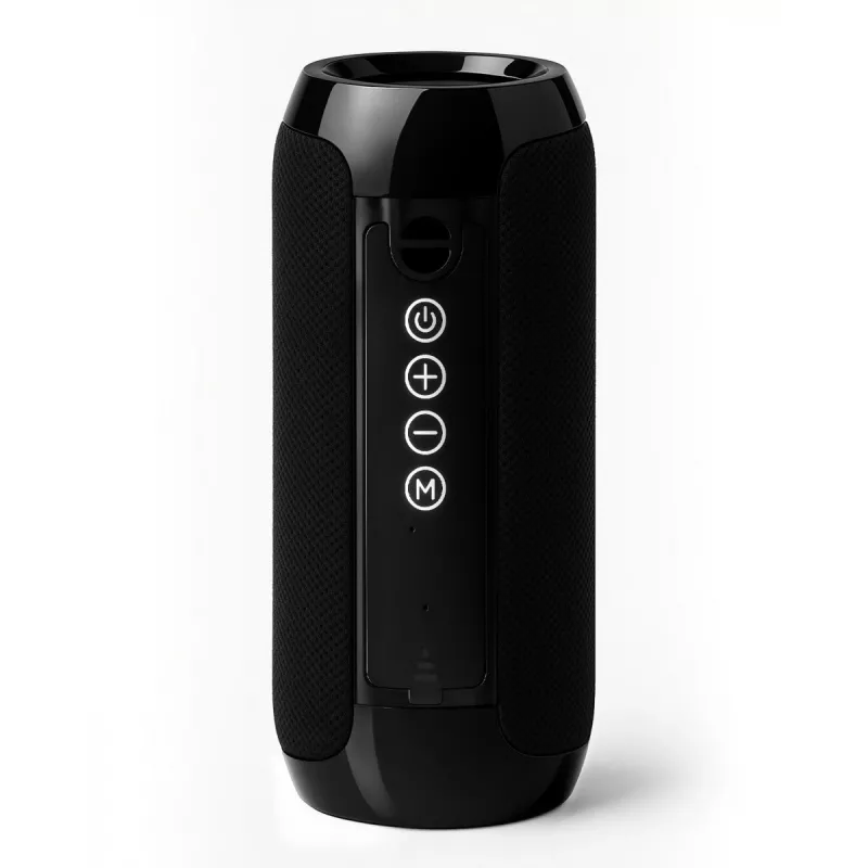 Altifalante estéreo Bluetooth portátil SQUEAK SQ1008 — 14W RMS, Bluetooth 5.3, 1200 mAh, IPX4, FM, LED, AUX, USB