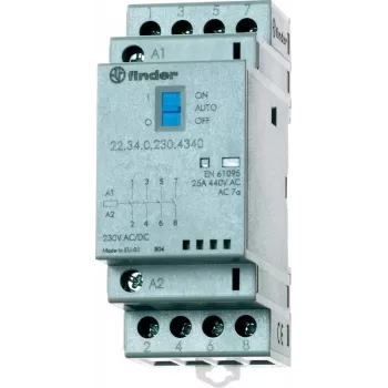 Contator de instalação Finder para calha de 35 mm 22.34.0.230.1340 4 contactos normalmente abertos (22.34.0.230.1340)