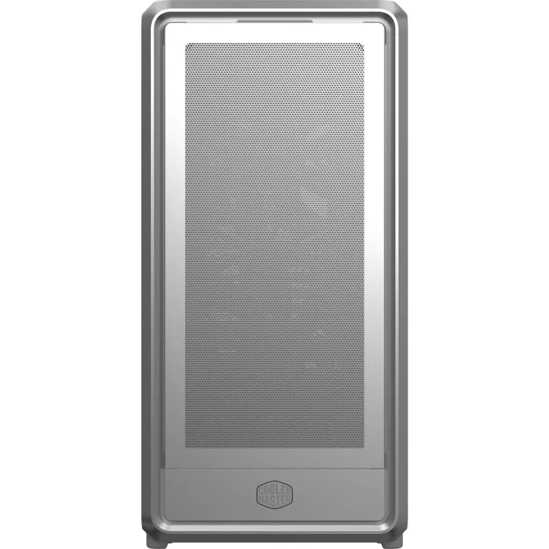 Caixa de PC Midi Tower Cooler Master MasterFrame 600 Mesh prateado — suporta ATX/EATX, 2×200mm frente, unidades 2,5