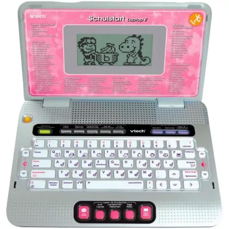 VTech Schulstart Laptop E, 6 anos, rosa VTech Schulstart Laptop E. Idade mínima recomendada: 6 anos, Idade máxima recomendada: 8 anos, cor do produto: rosa