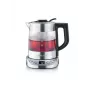 Chaleira elétrica SEVERIN 1 L 2200 W vidro e aço inoxidável, 5 definições de temperatura, indicador LED
