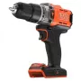 Berbequim de percussão sem fio Black & Decker BCD383XN 18V, berbequim de percussão a bateria, 18V a bateria