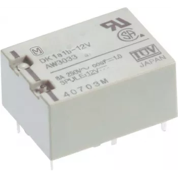 Relé de PCB Panasonic 12 V/DC 10 A 1 contacto NO DK1A-12V-F 1 unid. (DK1A-12V-F)