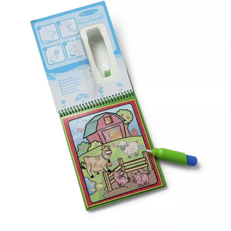 Tapete de colorir aquático reutilizável para crianças Spin Master MAC APO Water Wow Animals GML - tapete de atividades de revelação aquática