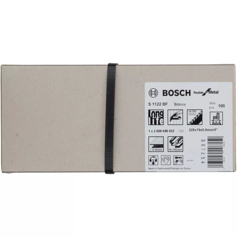 Bosch S 1122 BF, tubo, perfil, chapa grossa, 1,8 mm