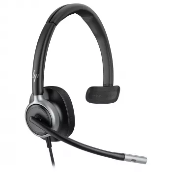 Headset monaural com fios USB Poly Mission 615 — peso 117,5 g