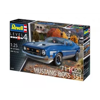 Maquete em plástico REVELL Ford Mustang Boss 351 kit à escala 1:25