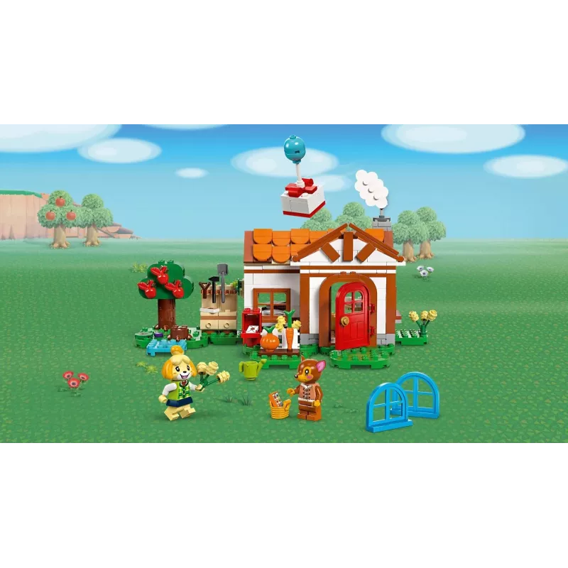 Brinquedo de construção conjunto LEGO 77049 Animal Crossing visita da Melinda