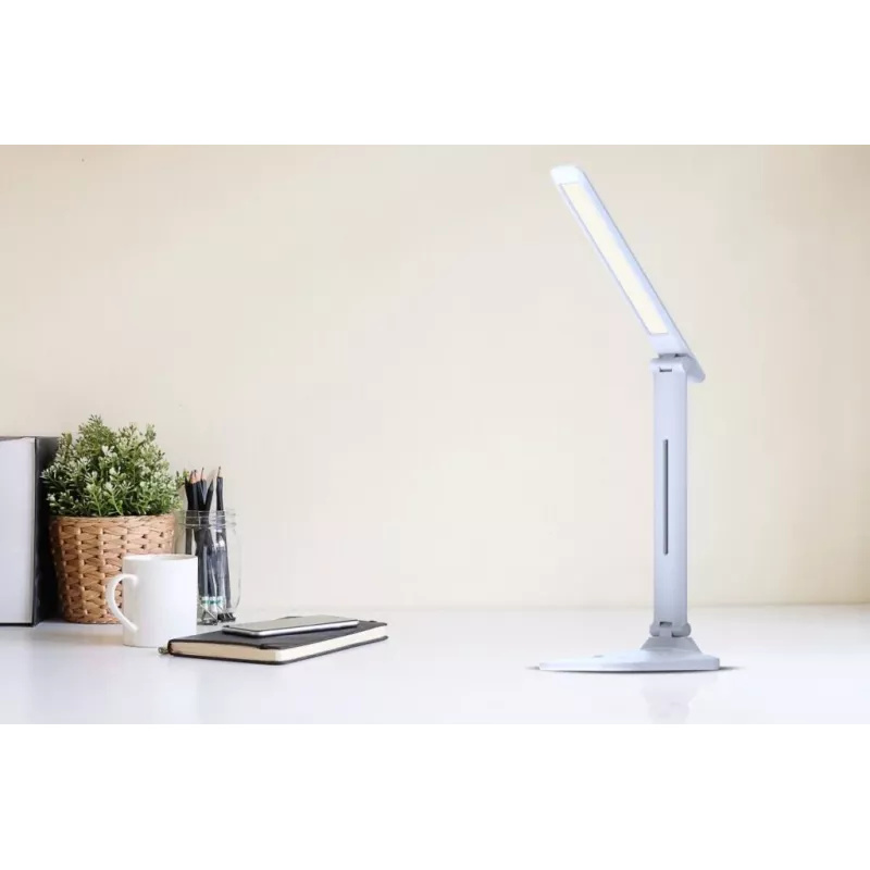 Candeeiro de mesa Hawk HW-LAMP01 branco LED com brilho regulável, braço ajustável