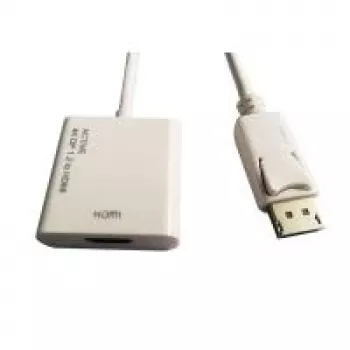 ROLINE Adaptador DisplayPort-HDMI - Ativo - v1.2 - Ficha DP - Conector fêmea HDMI - branco - 0,15 mm - Ficha DisplayPort - HDMI tipo A - DisplayPort versão 1.2 - Ativo (12.03.3160)
