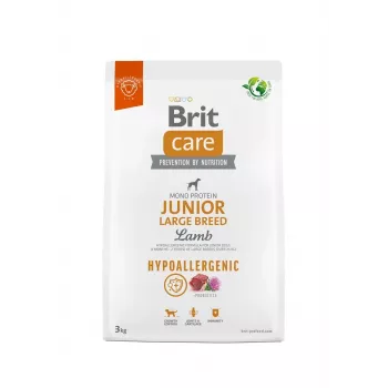 Ração seca para cães Brit Care Hypoallergenic Junior Large Breed Lamb 3 kg — alimento completo para cachorros de raças grandes