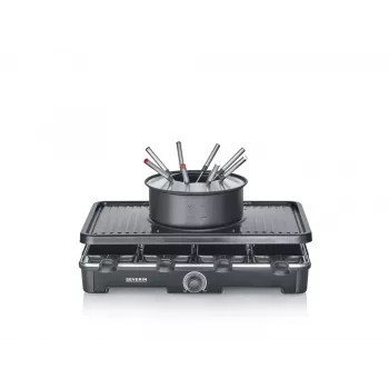 Grelhador de raclette Severin RG 2347 8 pessoas 1400 W preto