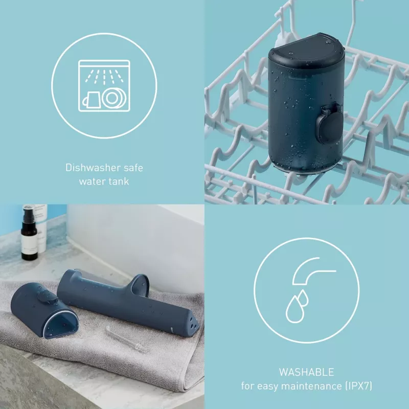 EW-DJ66, 0,2 l, azul, irrigador oral sem fios, escova de dentes sónica, bateria recarregável, 100 – 240 V