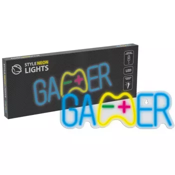 Luz de néon LED MANTA SNL62MT GAMER RGB com mudança de cor - fita LED gaming RGB