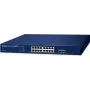 Switch gerido PLANET GS-2210-16P2S 16 portas 10/100/1000T PoE 240W